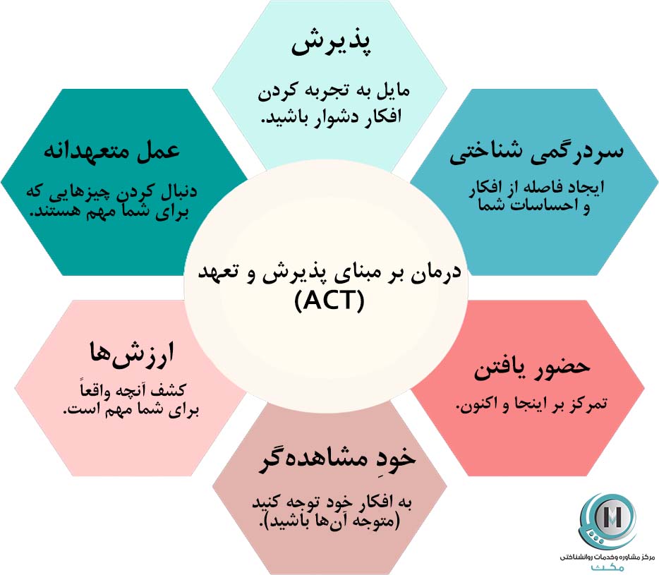اصول شش گانه درمان مبتنی بر پذیرش و تعهد
